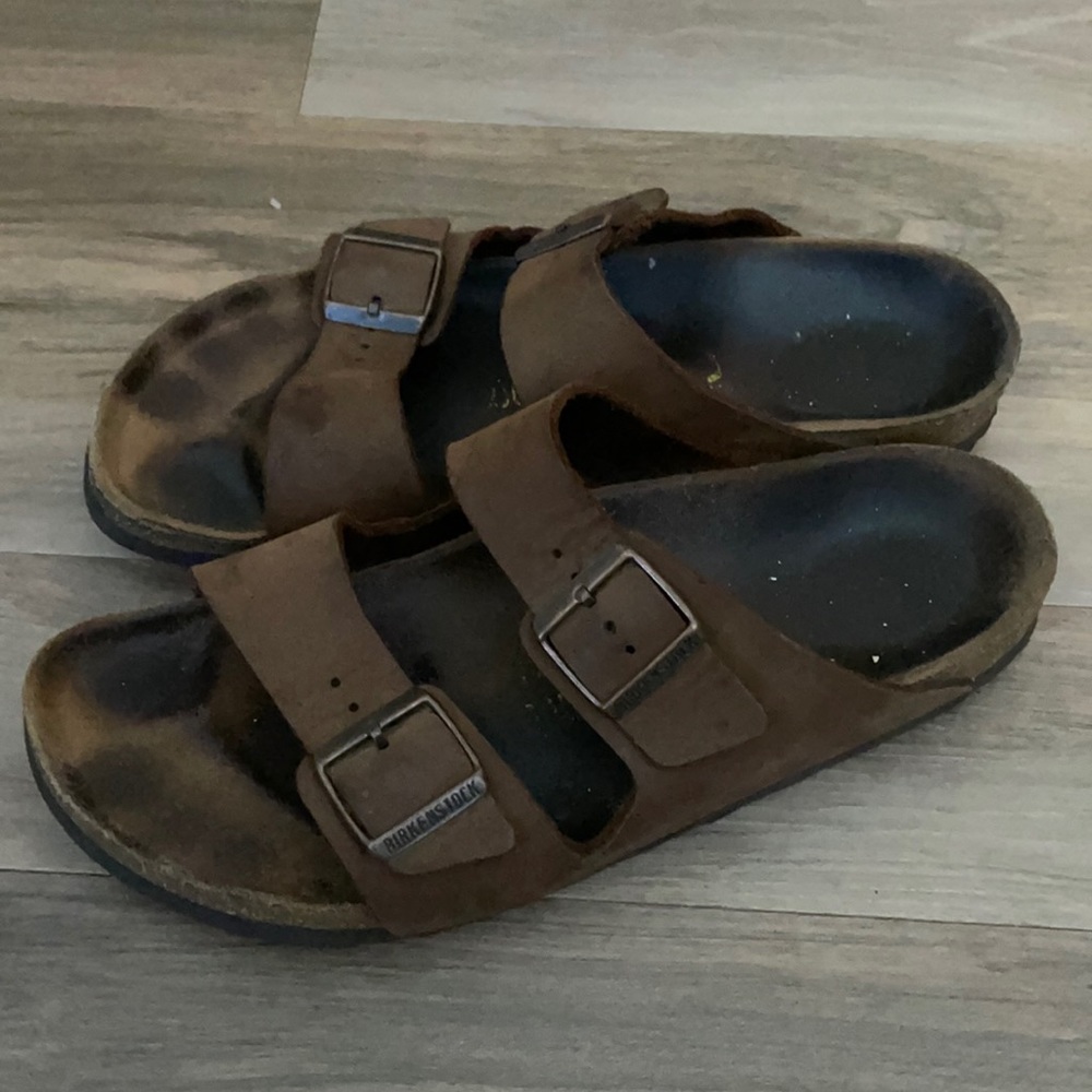 Brown Birkenstock’s. Men’s size 43